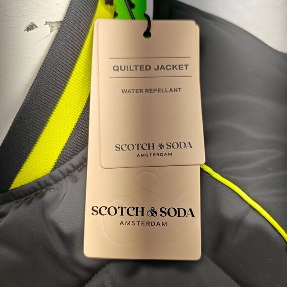 Scotch & Soda Quilted Jacket Men Medium Yratchie Varsity Bomber Water Repellant - Picture 7 of 15